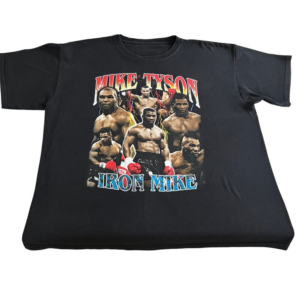 Men's Short Sleeve T-Shirt Mike Tyson Iron Mike Graphic Size XL